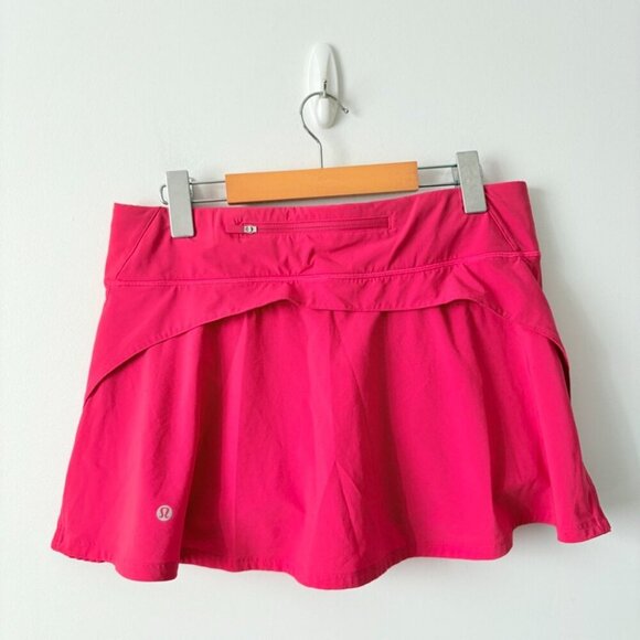 Lululemon Play Off The Pleats Skirt *13" Fuchsia Pink Size 8 - Picture 8 of 9